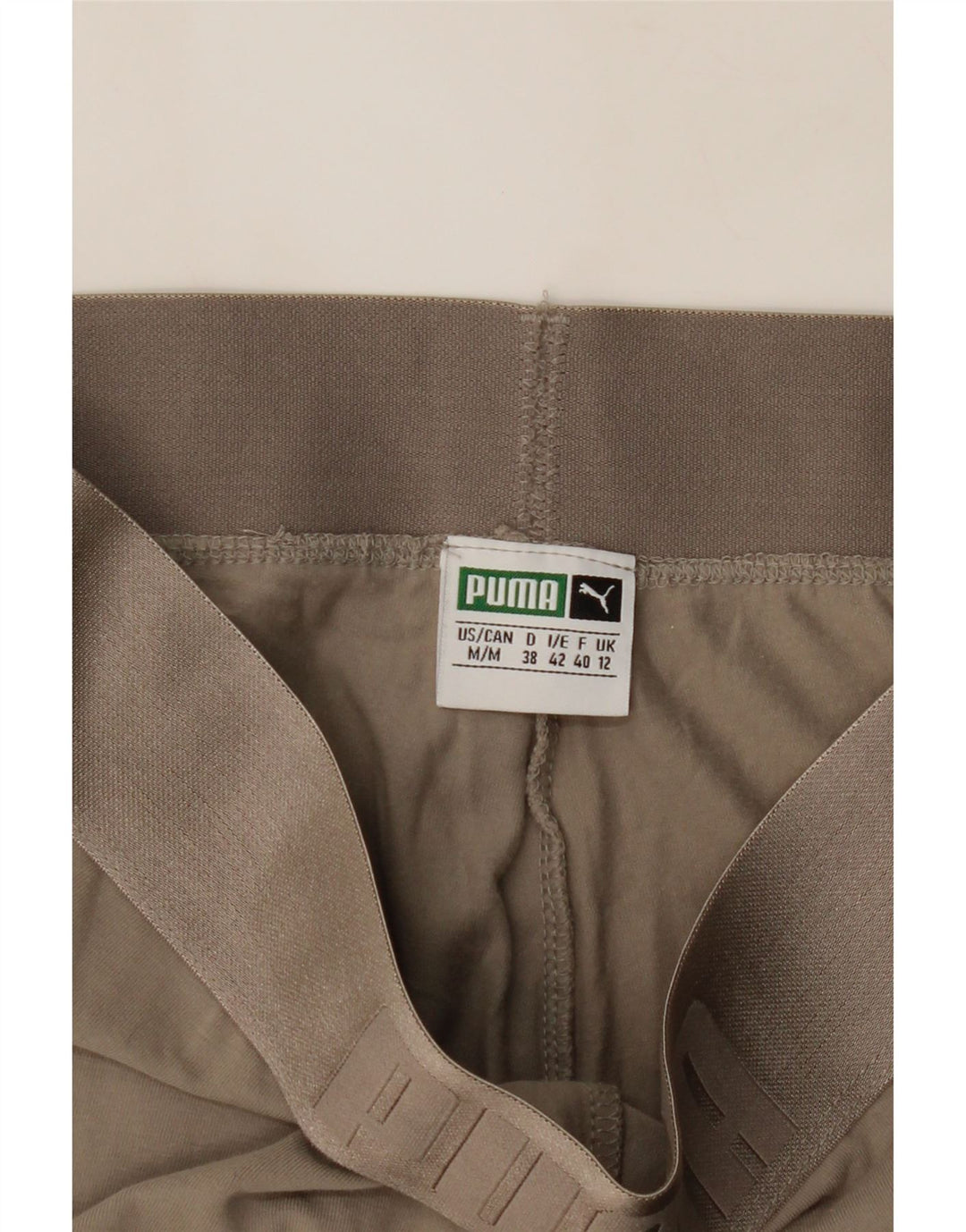 PUMA Womens Leggings UK 12 Medium Beige Vintage Puma and Second-Hand Puma from Messina Hembry 