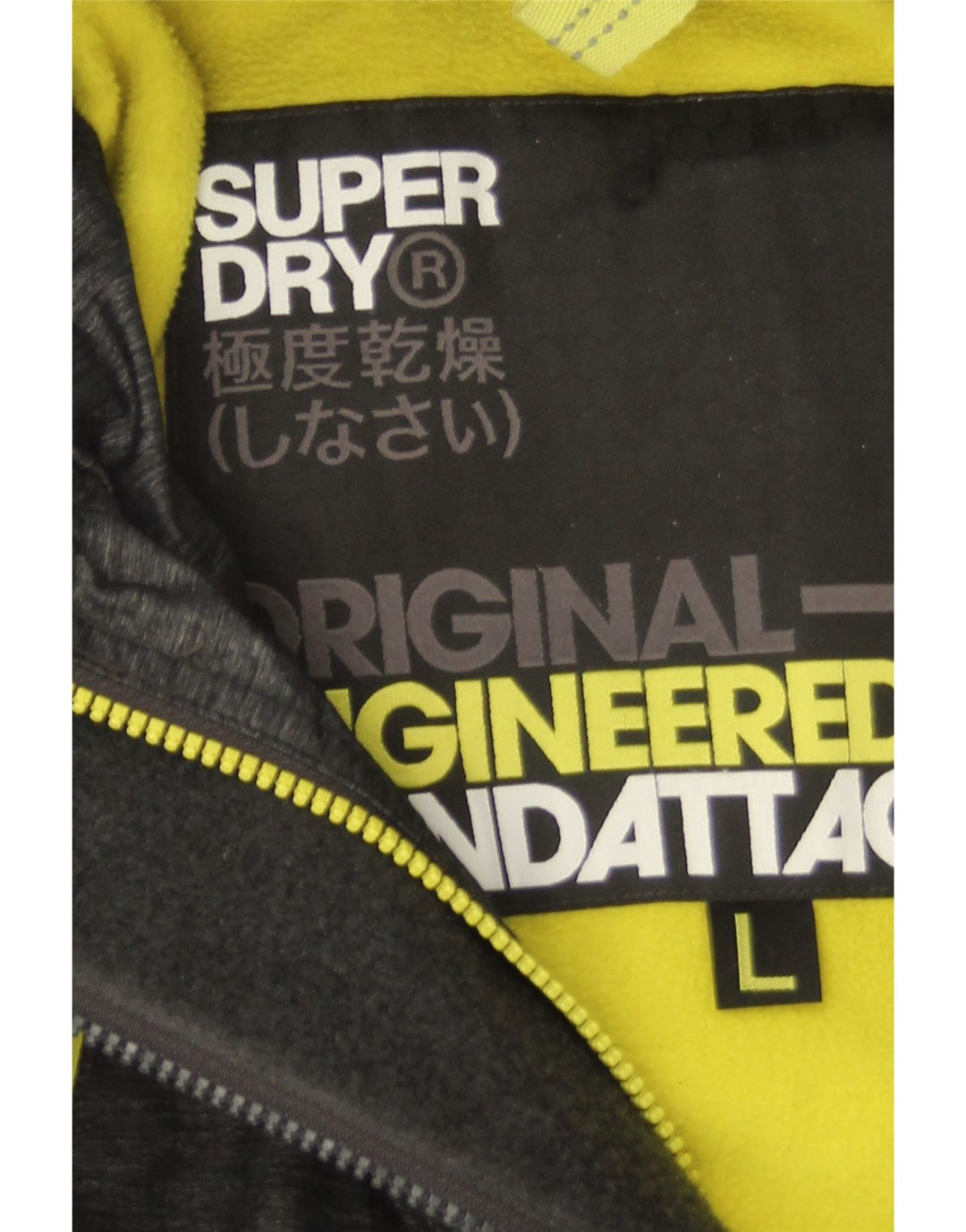 Мужская ветровка с капюшоном Superdry Windattacker UK 40, большой серый нейлон