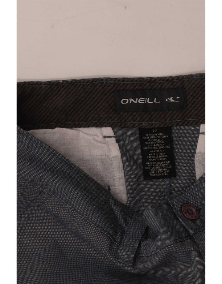 Мужские шорты-чиносы O'Neill W33, хлопковые средне-серые цвета с цветными блоками