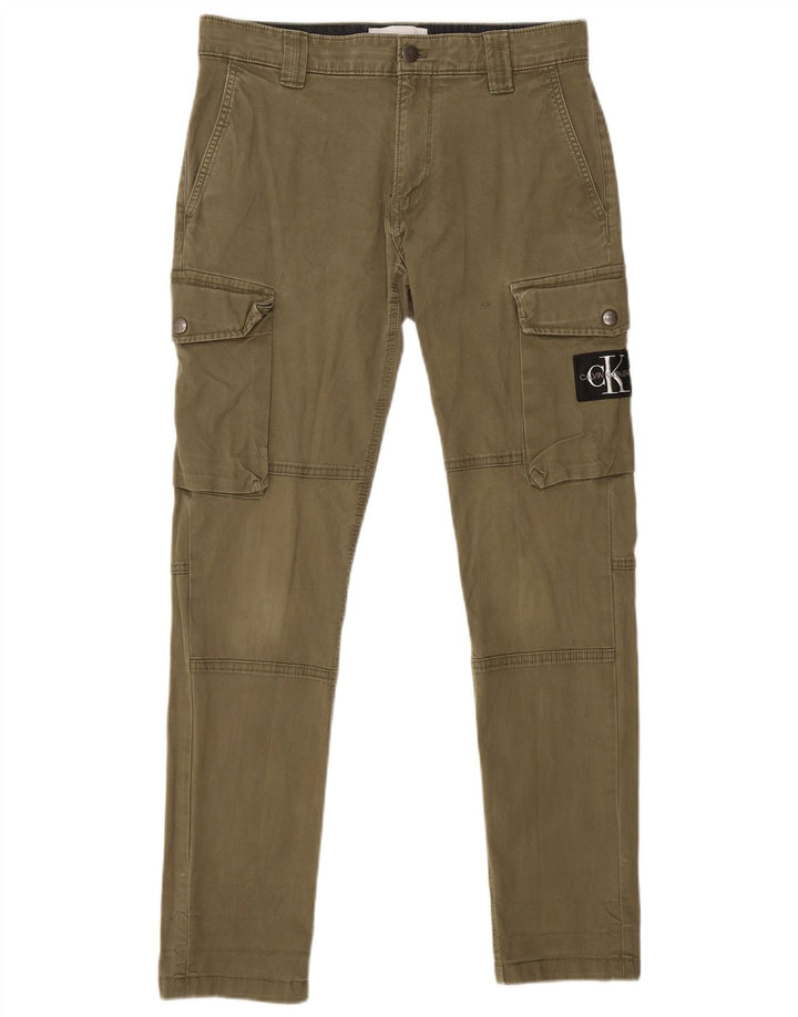 Мужские брюки карго CALVIN KLEIN W29 L29 цвета хаки, хлопок