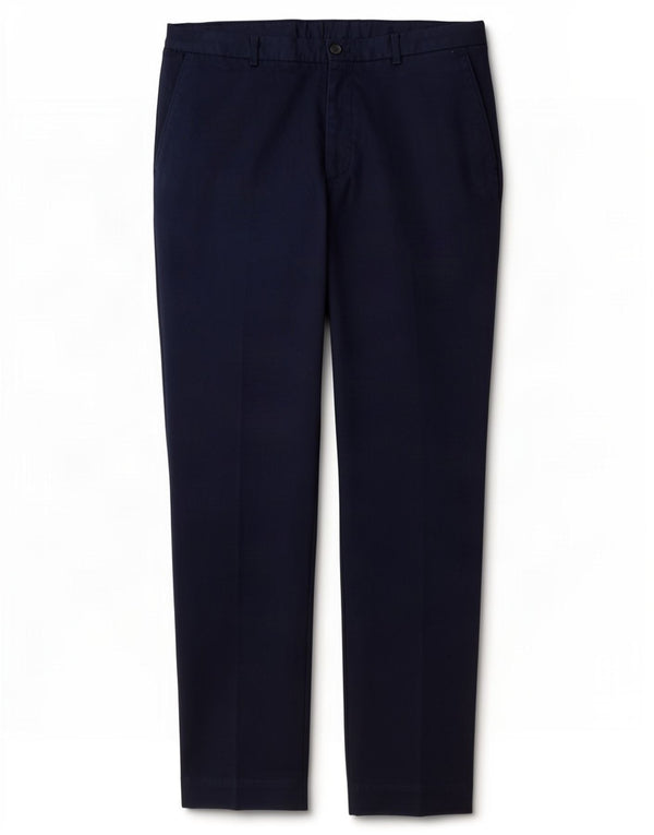 Zara Mens Slim Casual Trousers EU 38 Small W30 L31 Navy Blue Viscose