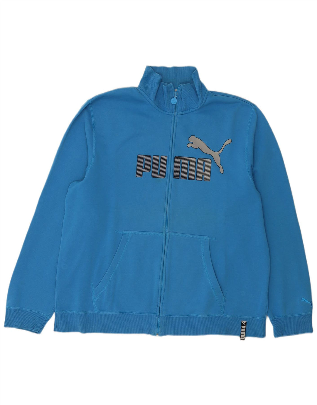 Мужской спортивный костюм Puma с графическим рисунком, верхняя куртка XL, синий хлопок