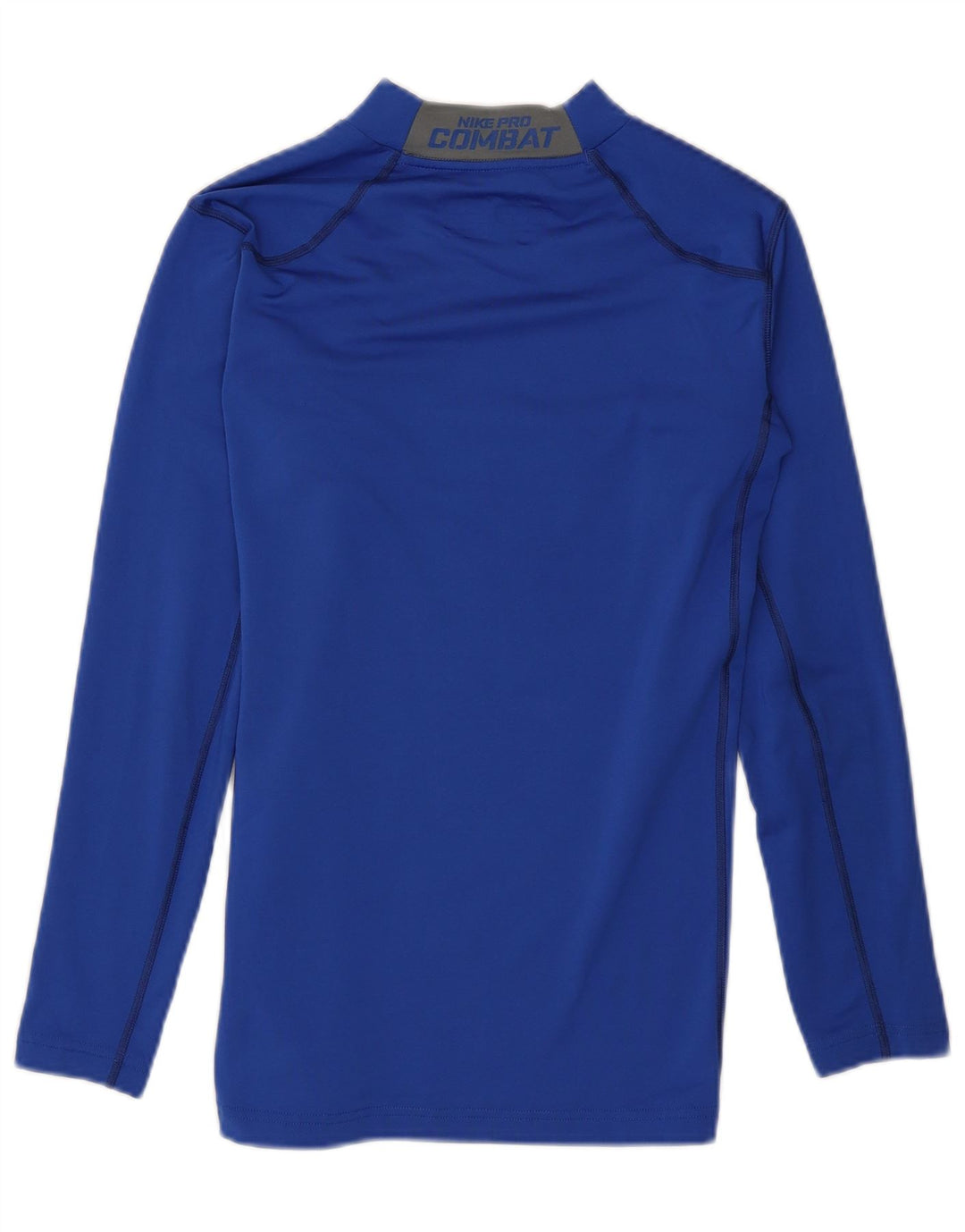 Мужской топ Nike Dri Fit с длинным рукавом, средний синий полиэстер