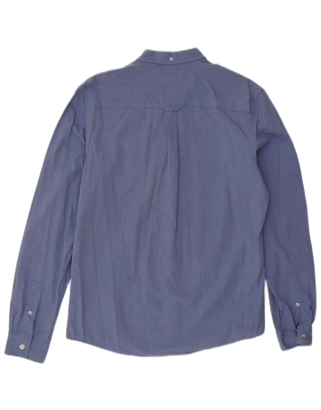 Мужская рубашка Lyle & Scott из хлопка среднего синего цвета