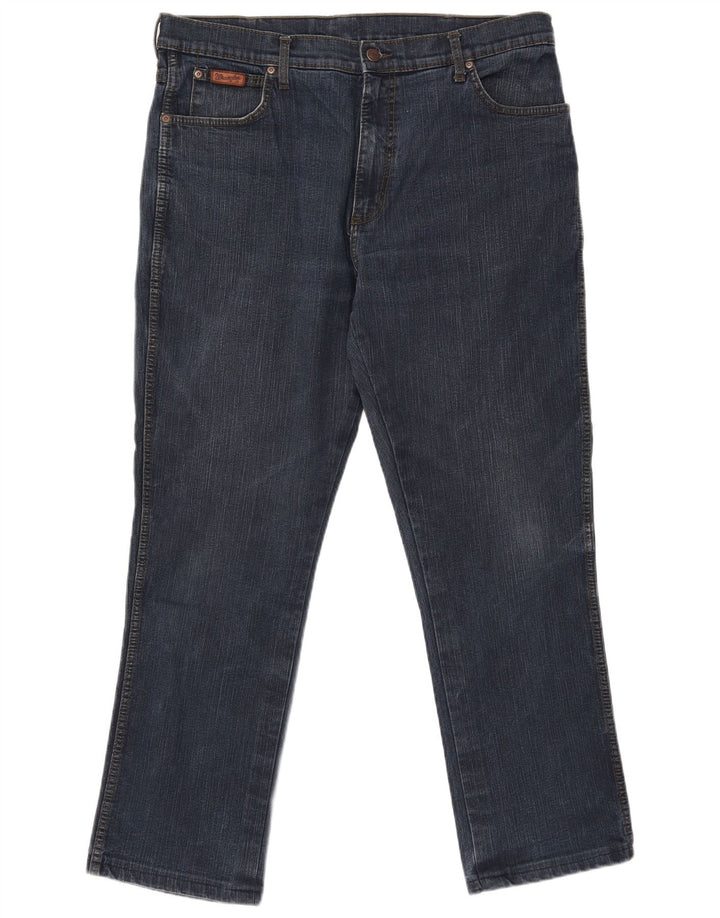 Мужские прямые джинсы WRANGLER Texas Stretch W38 L30, темно-синий хлопок