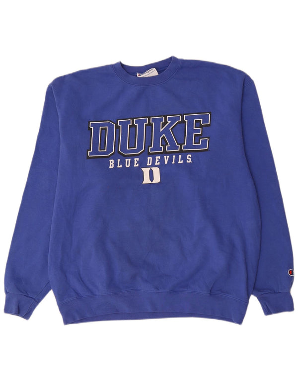 Мужской свитшот Champion Duke Blue Devils с баскетбольным рисунком, большой джемпер