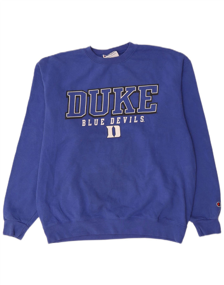 Мужской свитшот Champion Duke Blue Devils с баскетбольным рисунком, большой джемпер