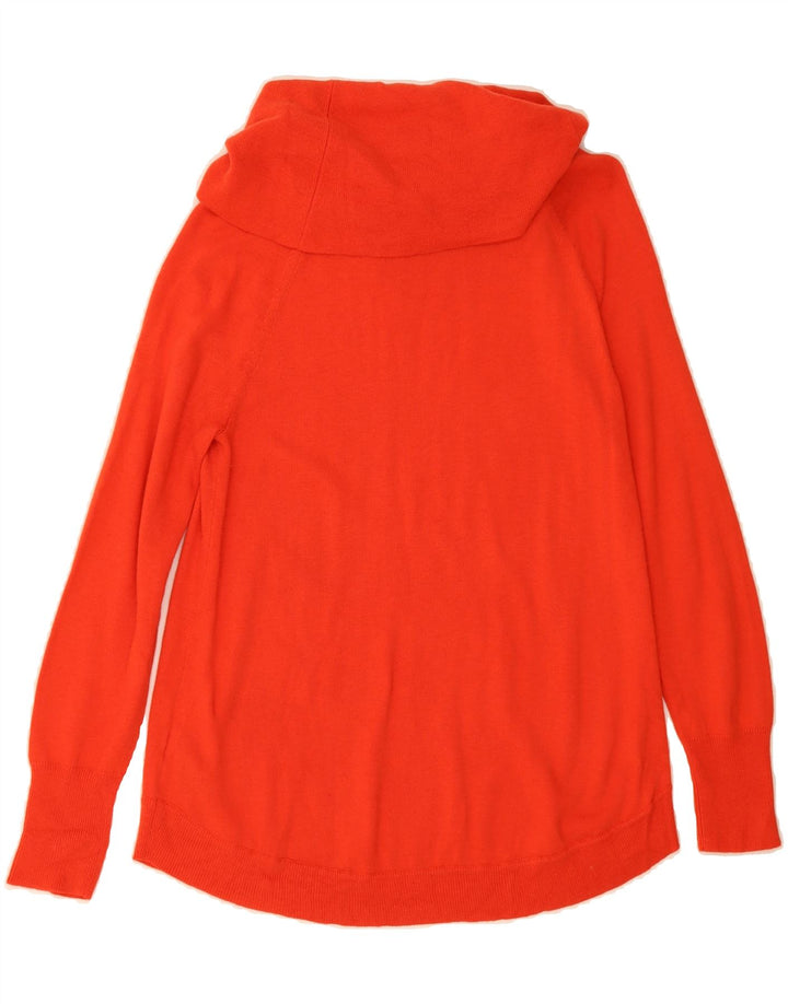 TOMMY HILFIGER Womens Roll Neck Jumper Sweater UK 12 Medium Red Viscose Vintage Tommy Hilfiger and Second-Hand Tommy Hilfiger from Messina Hembry 