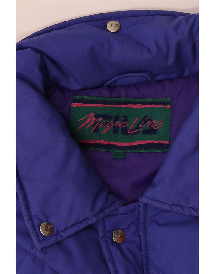 Fila Мужская стеганая куртка IT 50 Большая Синяя