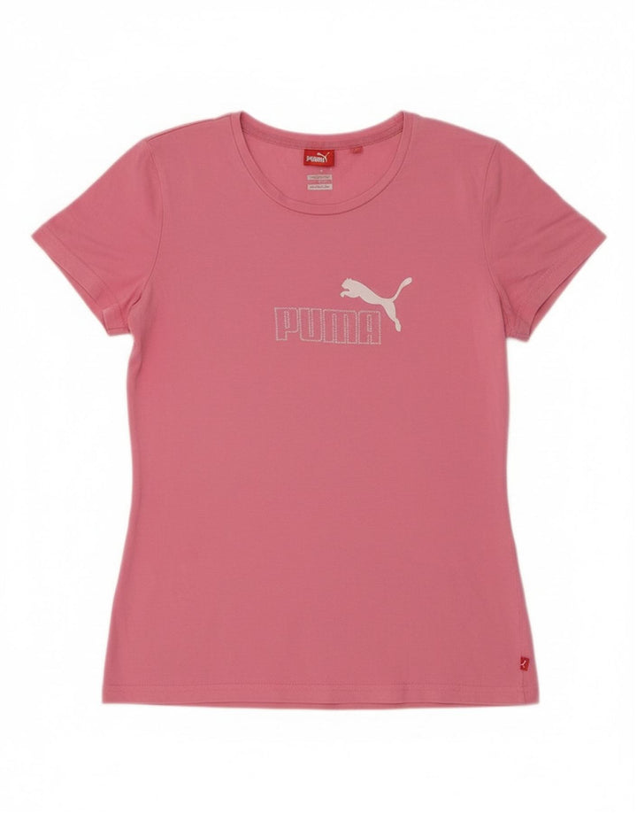 Женская футболка с рисунком Puma Top UK 14 Medium Pink