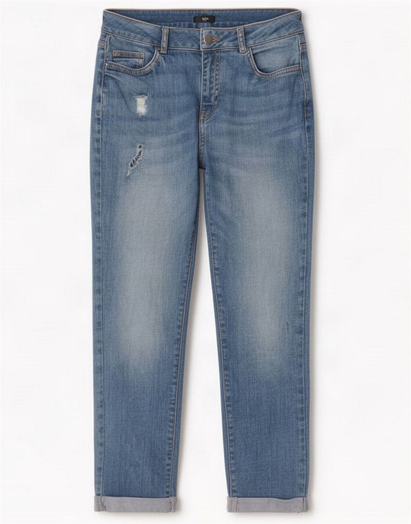 Женские зауженные джинсы M&Co Petite UK 10, маленькие W28 L25, синие