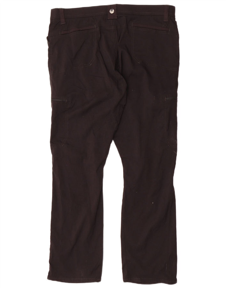 WRANGLER Женские прямые брюки карго W42 L30, черный нейлон