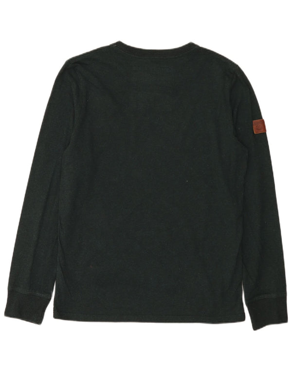 Мужской топ с рисунком Superdry с длинным рукавом XL, зеленый хлопок