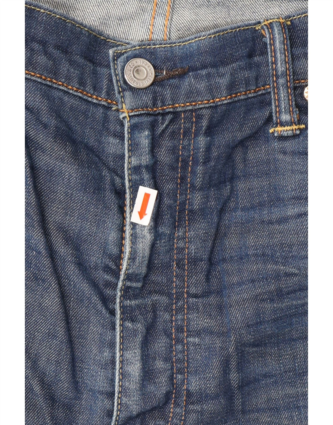 Мужские зауженные джинсы LEVI'S 508 W38 L32 Синие, хлопок