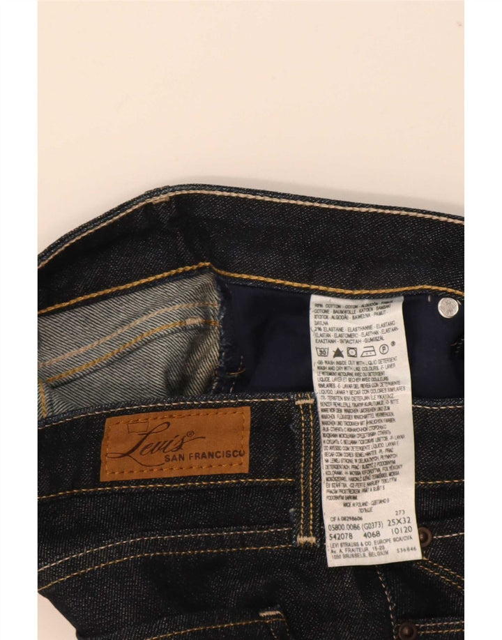 Женские прямые джинсы Levi's Bold Curve W25 L32, черный хлопок