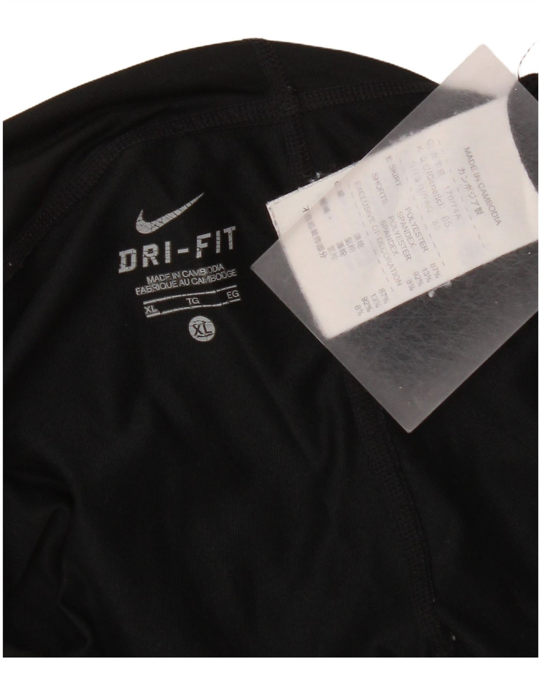 Женские шорты Nike Dri Fit UK 18 XL, черный полиэстер