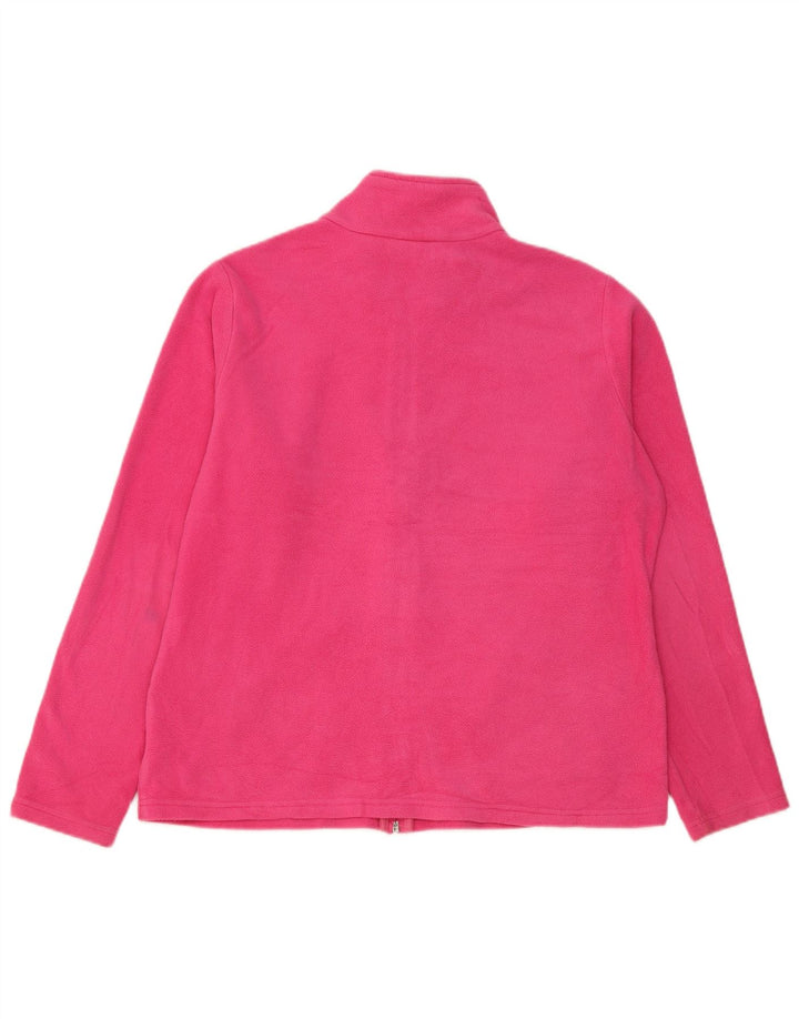 Женская флисовая куртка Marks & Spencer UK 18 XL розовая из полиэстера