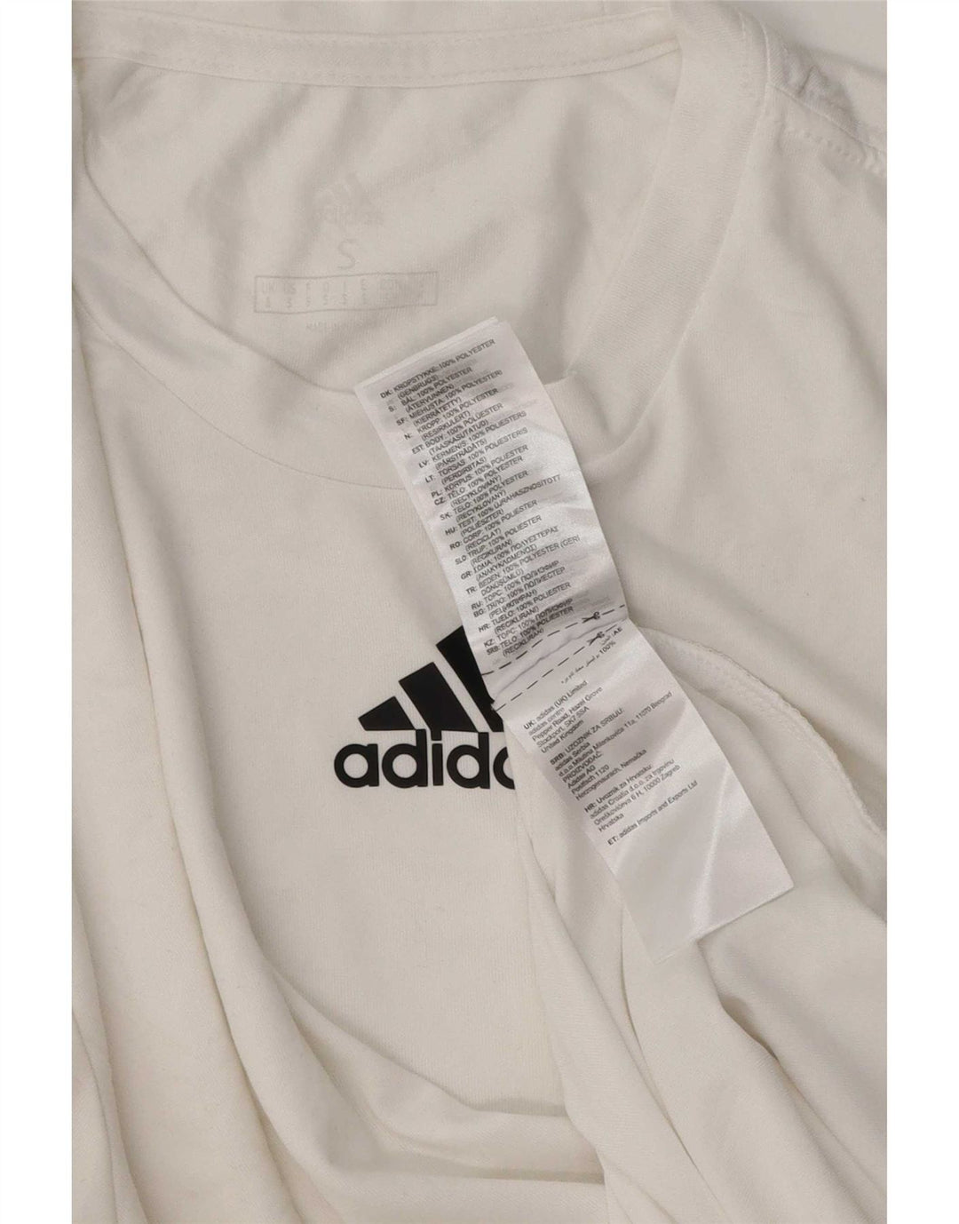 Мужская футболка Adidas Aeroready, маленький белый полиэстер