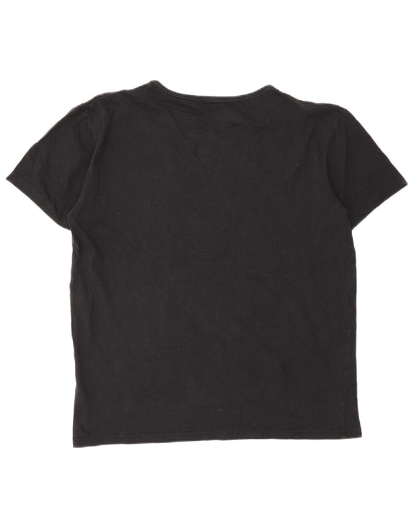 Paul Smith Womens T-Shirt Top UK 14 Medium Black Cotton