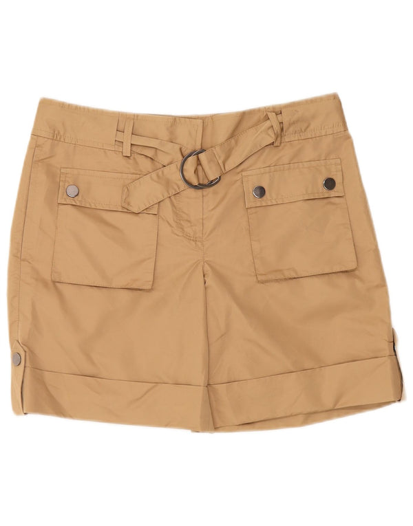 Женские шорты карго Massimo Dutti EU 40 Medium W30 Бежевые, полиэстер