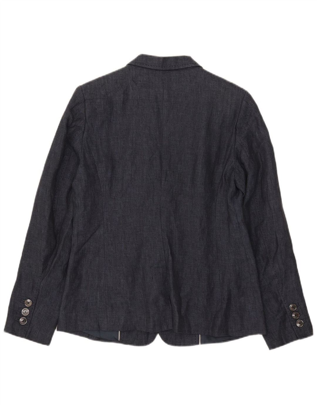 Женский пиджак Marks & Spencer Autograph UK 12, средний темно-синий