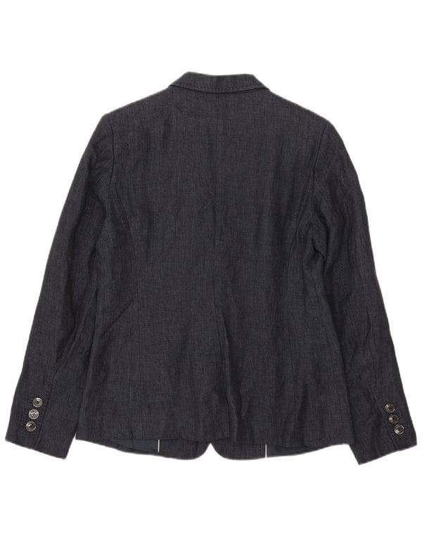 Женский пиджак Marks & Spencer Autograph UK 12, средний темно-синий