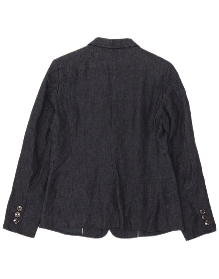 Женский пиджак Marks & Spencer Autograph UK 12, средний темно-синий