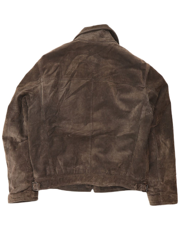 Мужская замшевая куртка Bata and More IT 54 2XL Коричневая кожаная