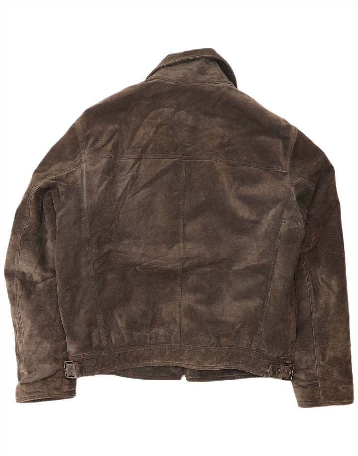 Мужская замшевая куртка Bata and More IT 54 2XL Коричневая кожаная