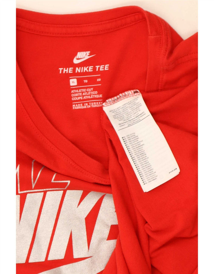 Мужская футболка с рисунком Nike Top XL, красный хлопок