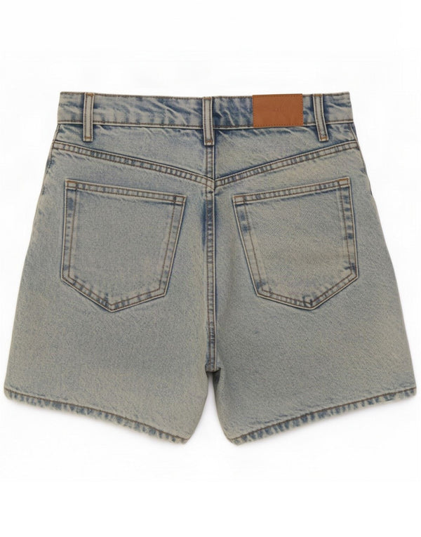 Zara Женские джинсовые шорты с высокой талией EU 36 XS W26 Синий
