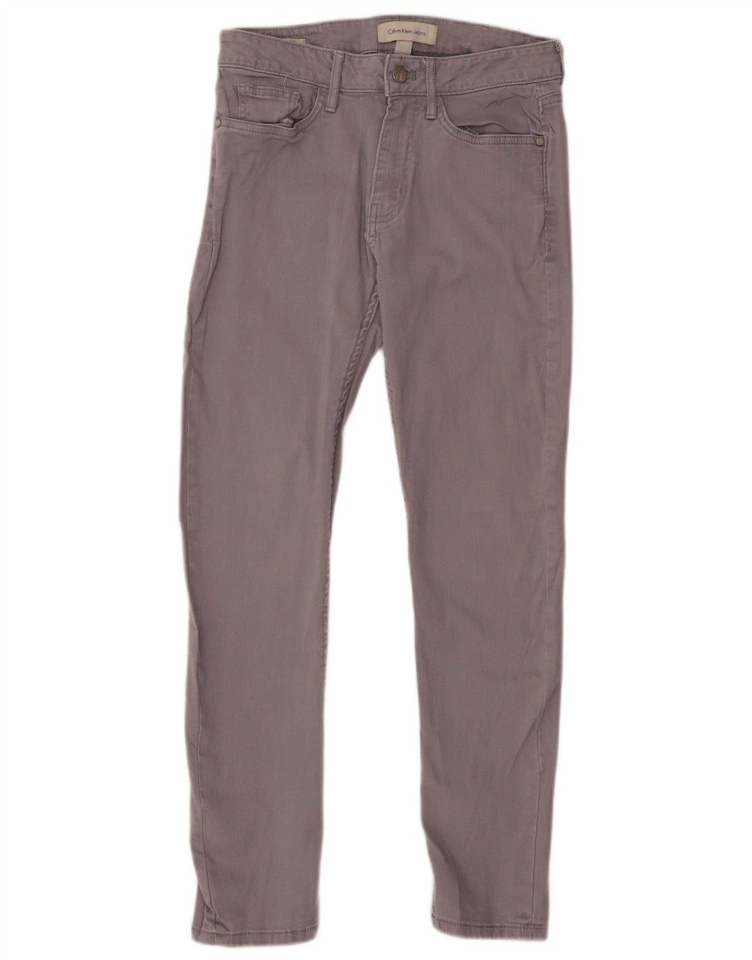 CALVIN KLEIN Женские повседневные узкие брюки W26 L27 Серые