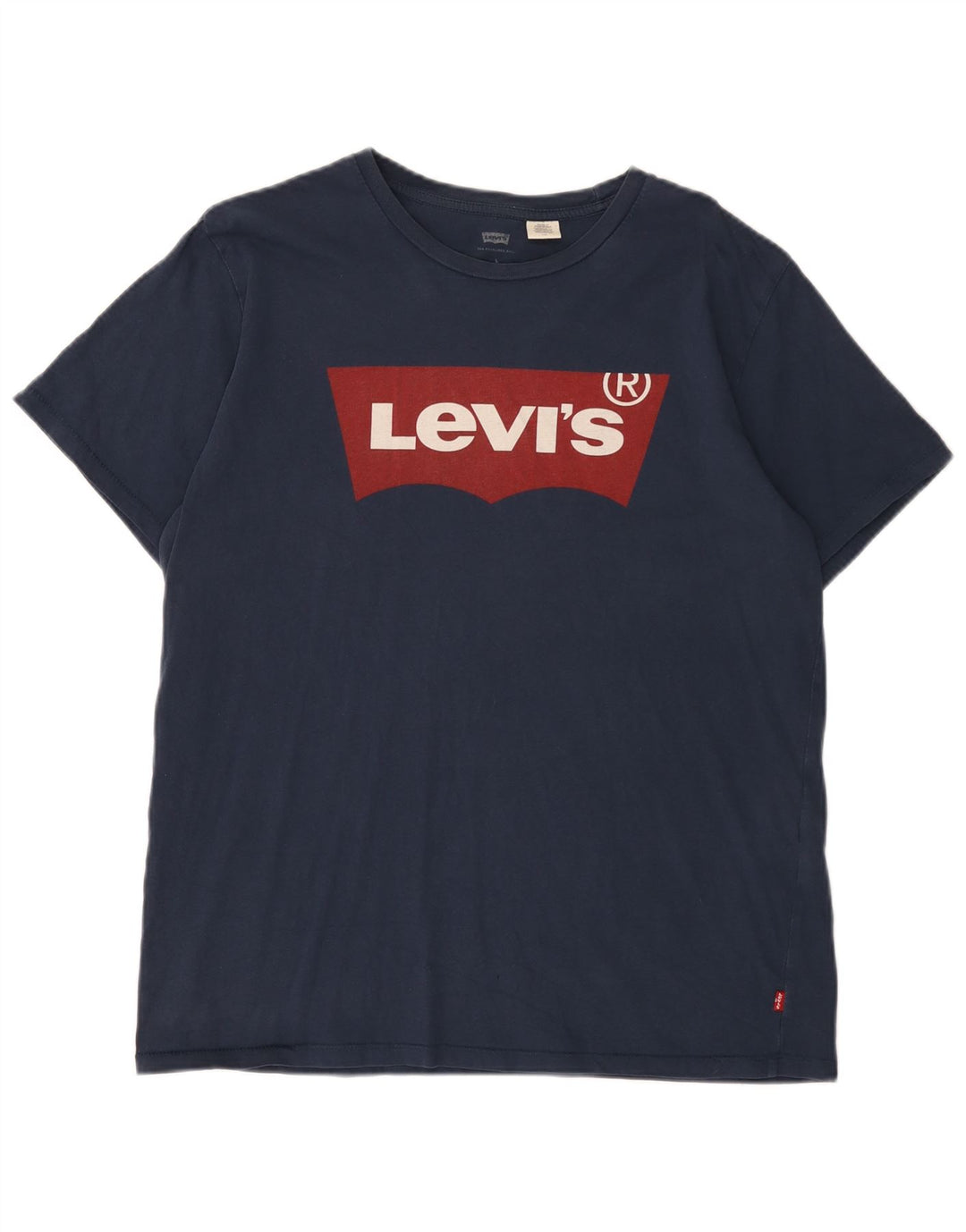 Мужская футболка с рисунком LEVI'S, большой темно-синий хлопок