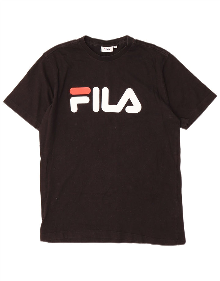 FILA Mens Graphic T-Shirt Top XS Black