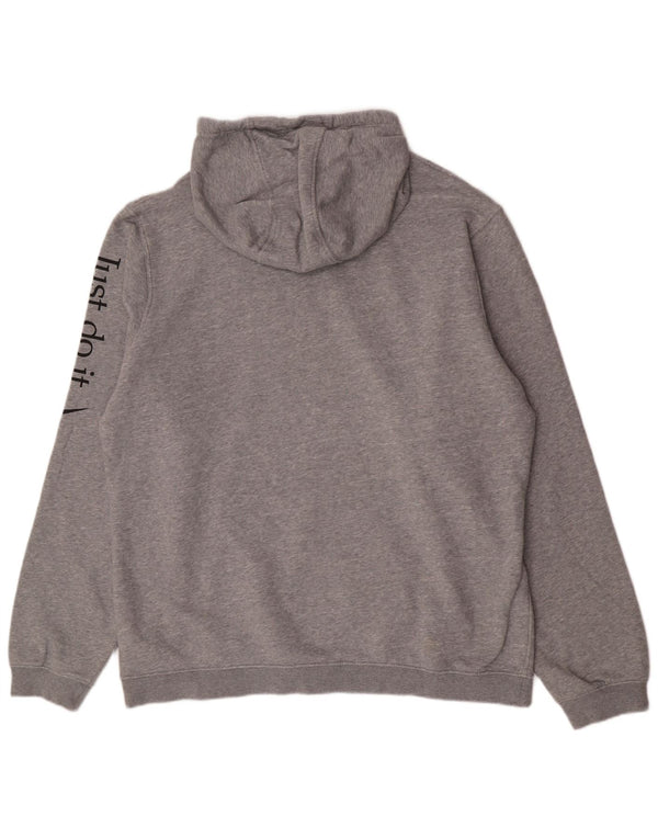 Мужской джемпер с капюшоном Adidas с рисунком XL, серый хлопок
