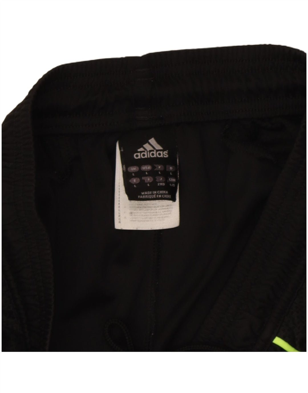 Мужские спортивные шорты Adidas Climacool, большие черные полиэстер с цветными блоками