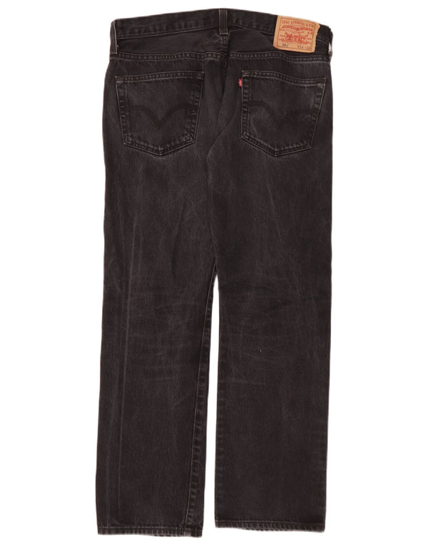 Мужские прямые джинсы Levi's 501 W34 L30, черный хлопок