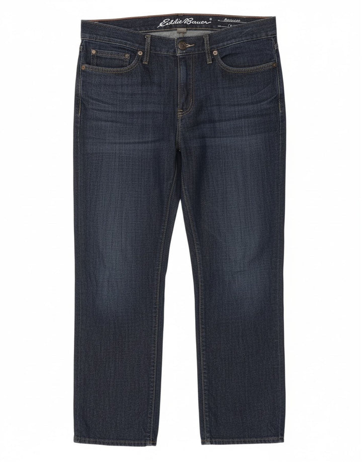 Женские укороченные джинсы-бойфренды Eddie Bauer, США 6, средние W32 L26, темно-синие