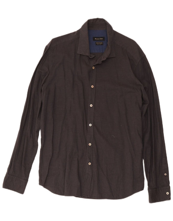 Рубашка Мужская Massimo Dutti 2XL Серая