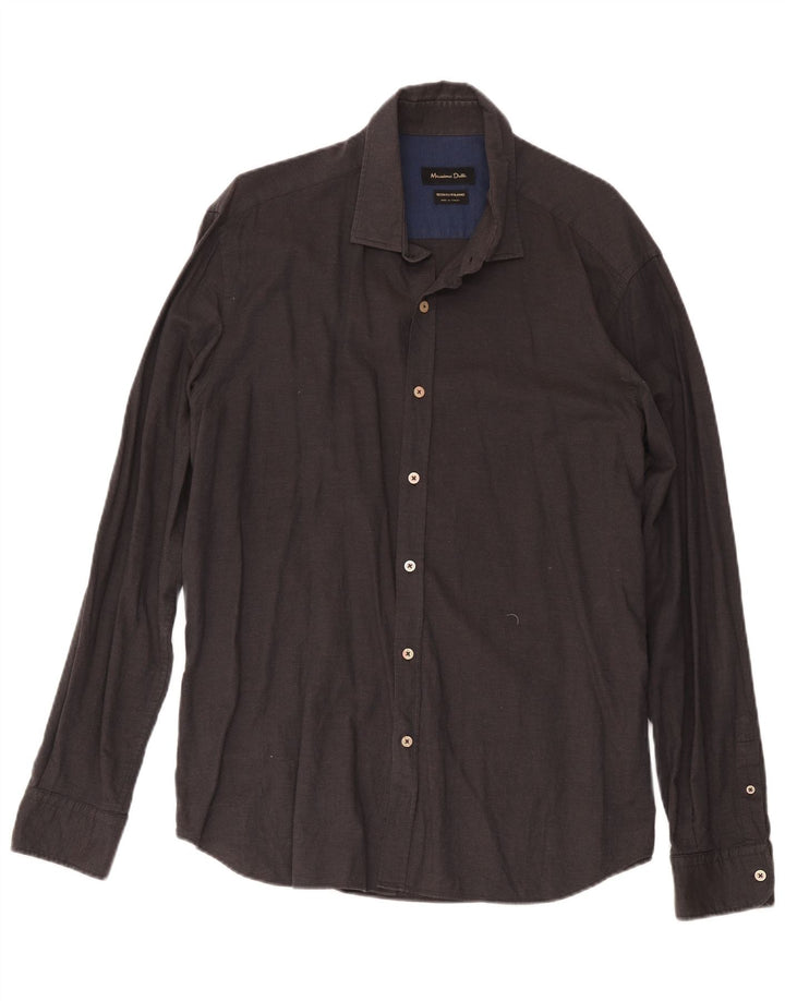 Рубашка Мужская Massimo Dutti 2XL Серая