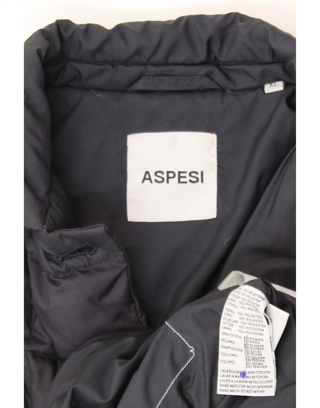 Женская стеганая куртка Aspesi UK 18 XL Темно-синяя