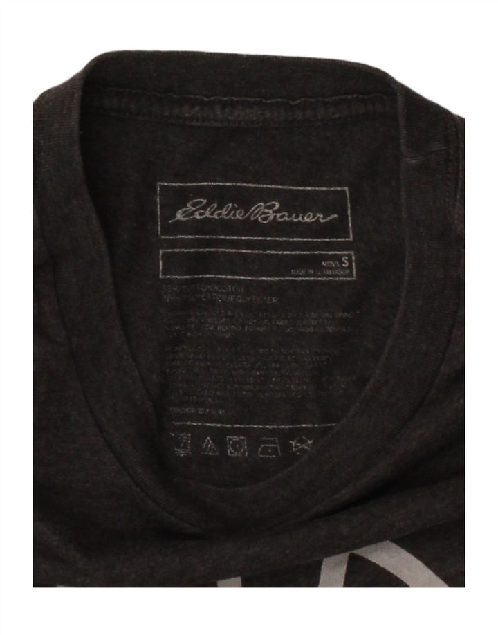 EDDIE BAUER Mens Graphic T-Shirt Top Small Grey Cotton Vintage Eddie Bauer and Second-Hand Eddie Bauer from Messina Hembry 