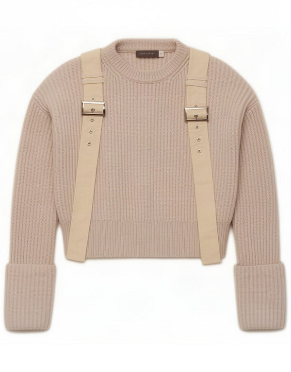 MINT VELVET Женский укороченный джемпер с круглым вырезом UK 6 XS Белый Новинка