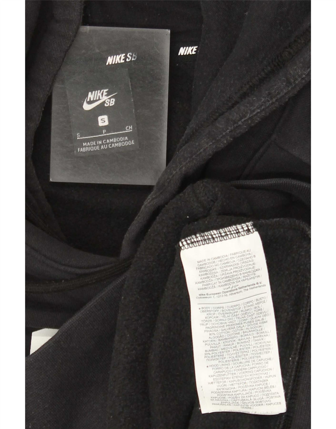 Мужской джемпер с капюшоном Nike, маленький черный, хлопковый