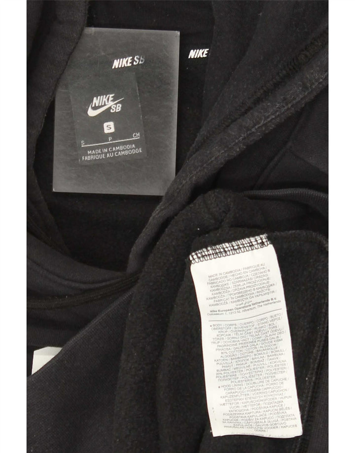 Мужской джемпер с капюшоном Nike, маленький черный, хлопковый