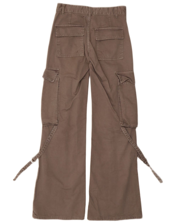 Женские широкие брюки карго Zara EU 32 2XS W22 L31, серый хлопок