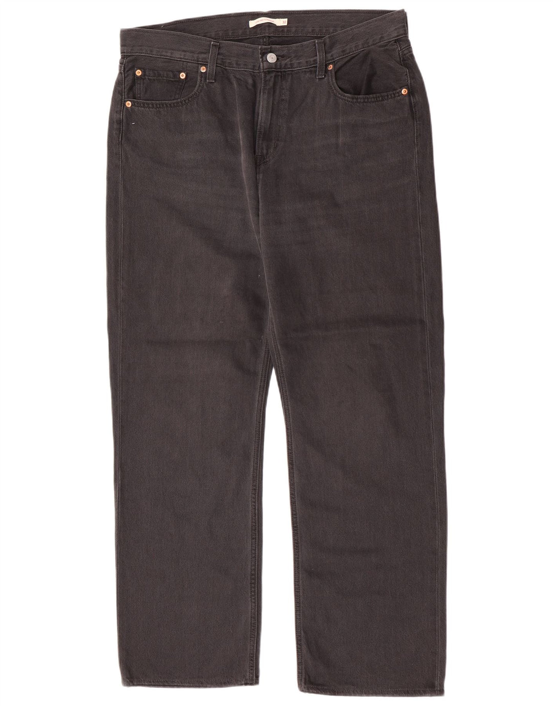 Мужские прямые джинсы Levi's W32 L30 серые, хлопок