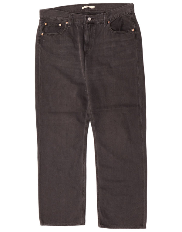 Мужские прямые джинсы Levi's W32 L30 серые, хлопок