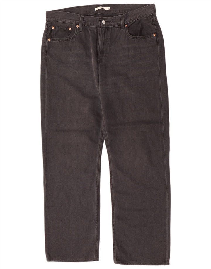 Мужские прямые джинсы Levi's W32 L30 серые, хлопок