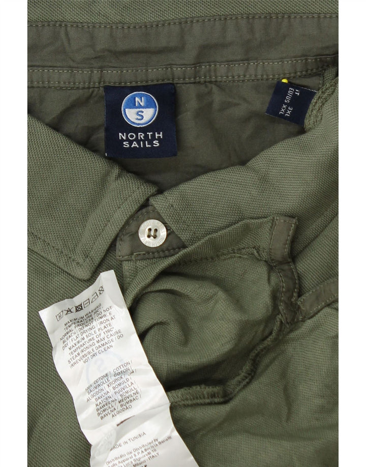 Мужская рубашка поло North Sails 2XL, зеленый хлопок